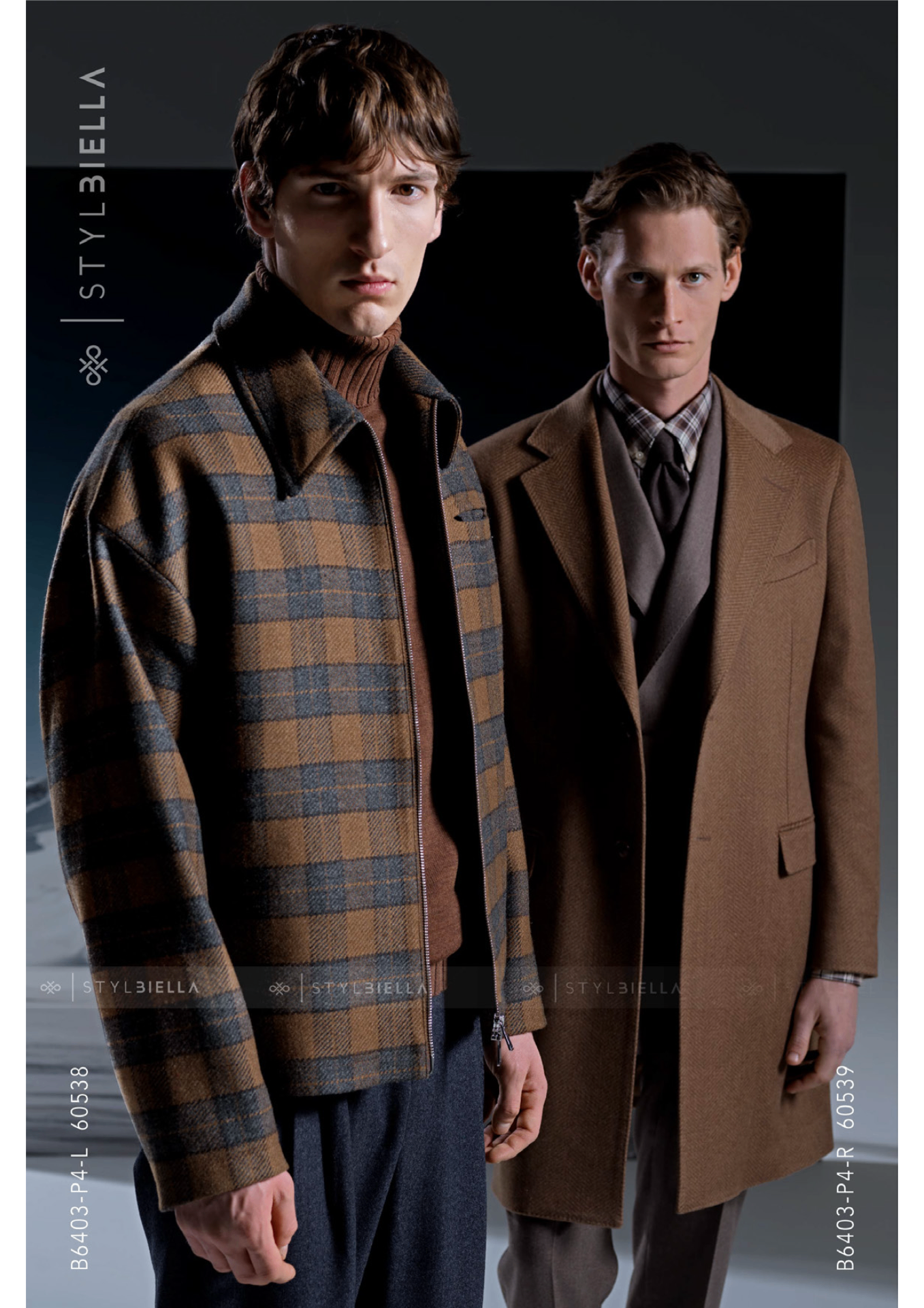 Stylbiella Plaid field jacket & camel coat