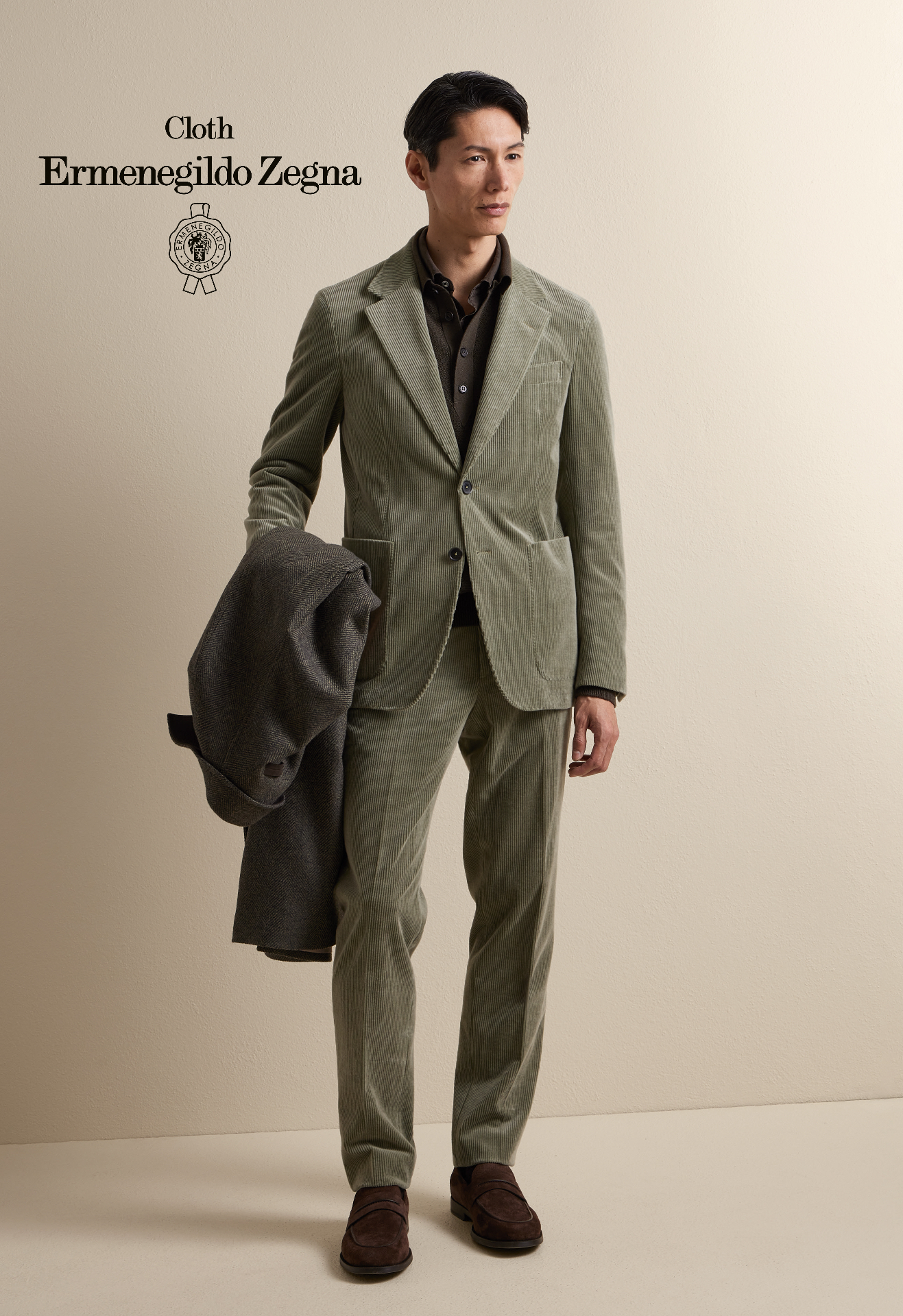 Cloth Ermenegildo Zegna Green corduroy suit